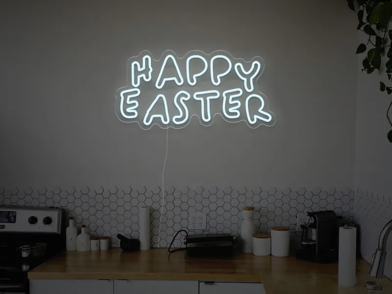 Happy Easter  - Insegna Neon LED