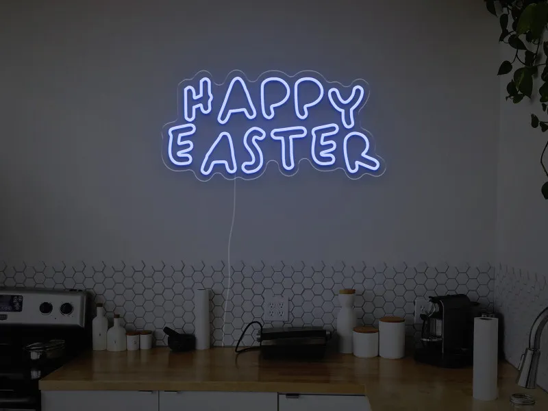 Happy Easter  - Insegna Neon LED