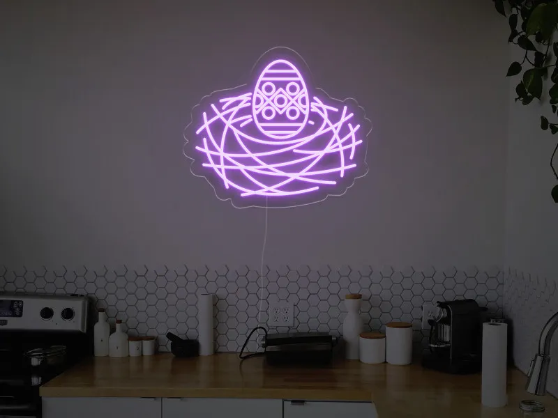 Nido Con Uovo  - Insegna Neon LED