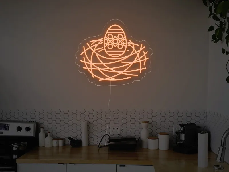 Nido Con Uovo  - Insegna Neon LED