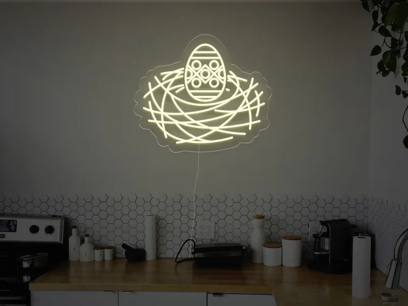 Nido Con Uovo  - Insegna Neon LED