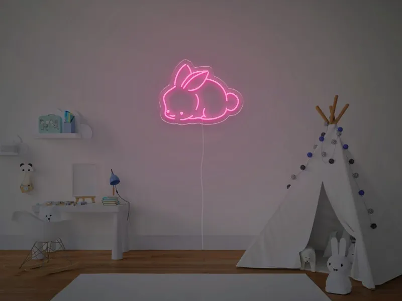 Coniglio  - Insegna Neon LED