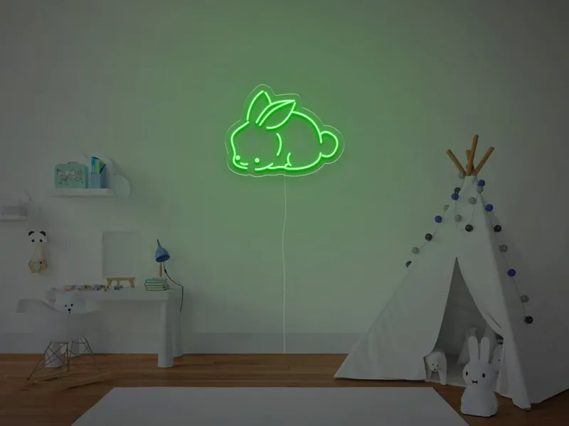 Coniglio  - Insegna Neon LED