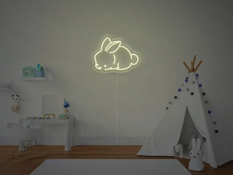 Coniglio  - Insegna Neon LED