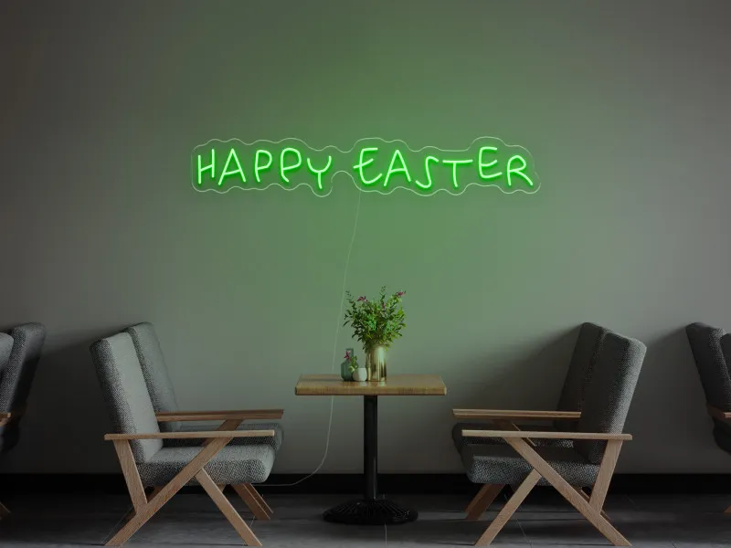 Happy Easter  - Insegna Neon LED
