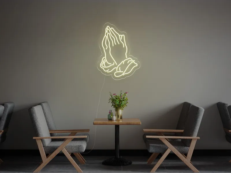Mani che Pregano - Insegna Neon LED