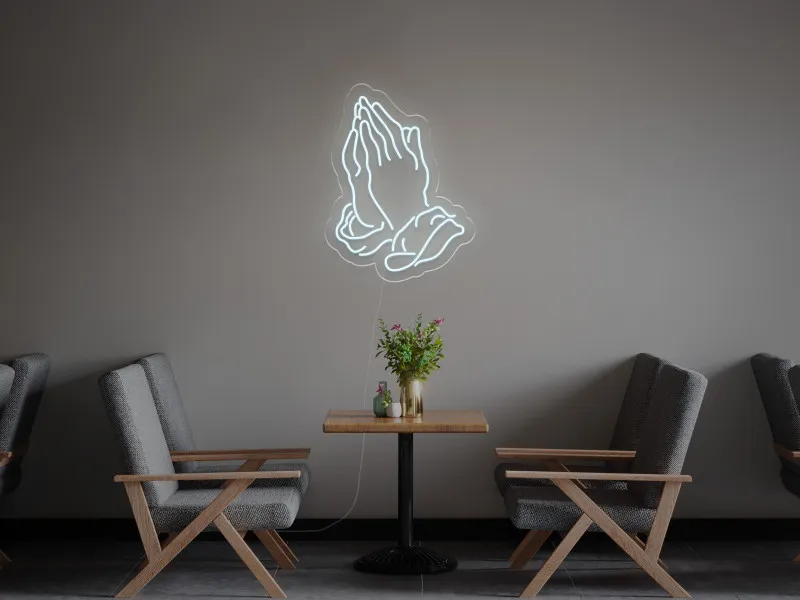 Mani che Pregano - Insegna Neon LED