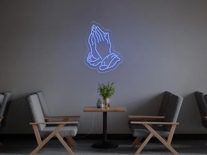 Mani che Pregano - Insegna Neon LED