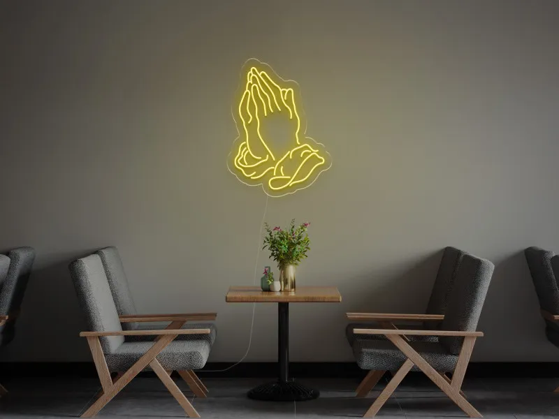 Mani che Pregano - Insegna Neon LED