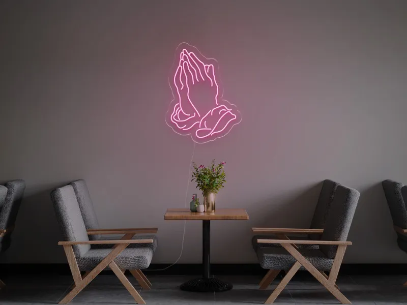 Mani che Pregano - Insegna Neon LED