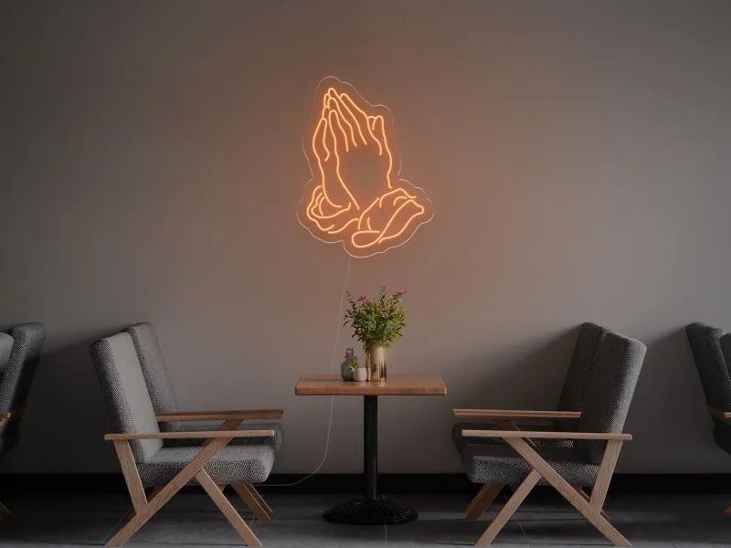 Mani che Pregano - Insegna Neon LED