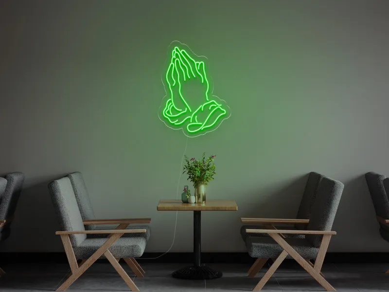 Mani che Pregano - Insegna Neon LED
