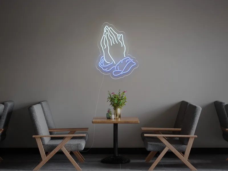 Mani che Pregano - Insegna Neon LED