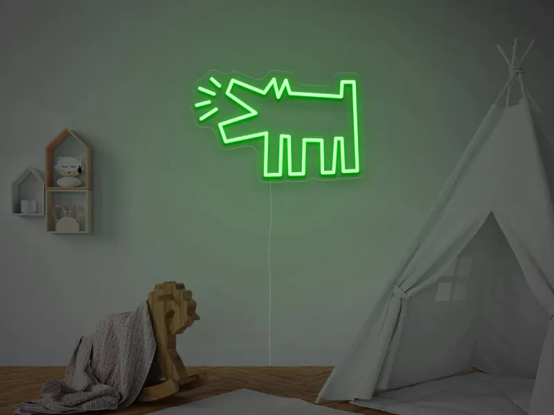 Keith Haring - Dog  - Insegna Neon LED