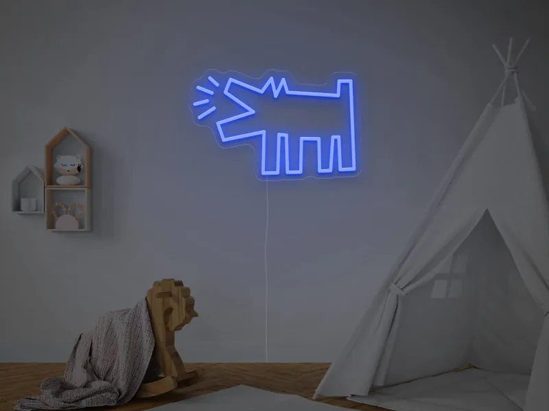 Keith Haring - Dog  - Insegna Neon LED