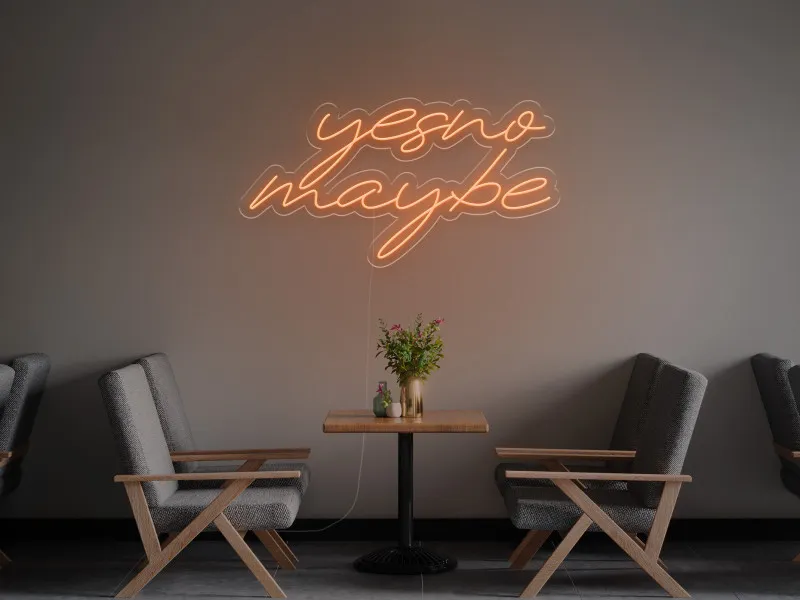 Yes No Maybe - Insegna Neon LED