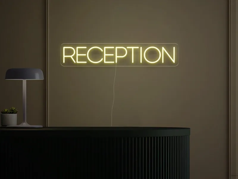 Reception - Insegna Neon LED
