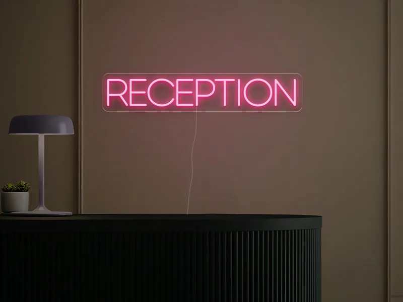 Reception - Insegna Neon LED