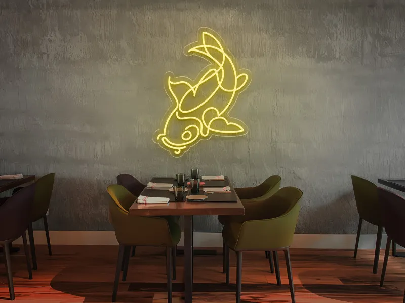Pesce Koi - Insegna Neon LED