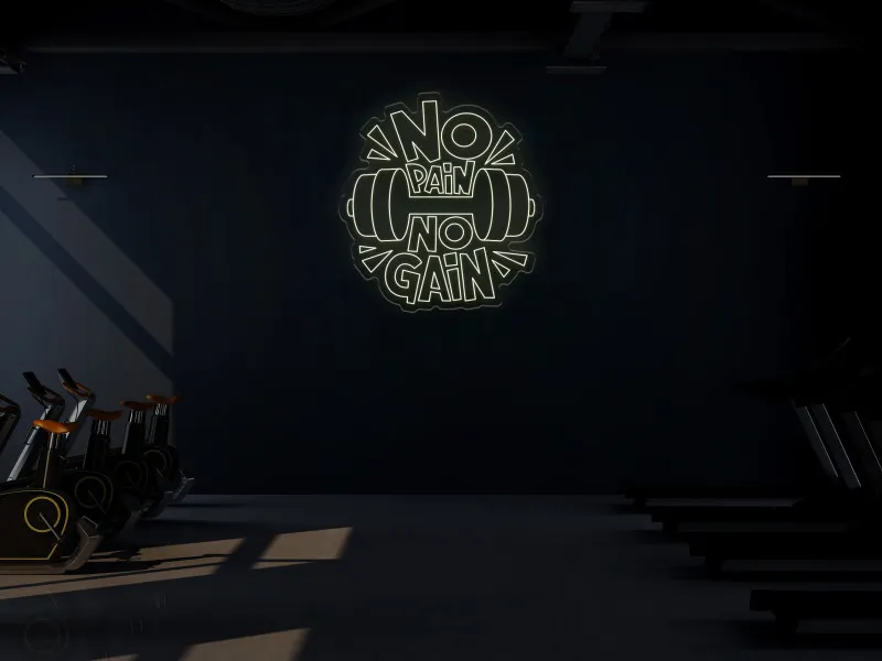 NO PAIN NO GAIN - Insegna Neon LED