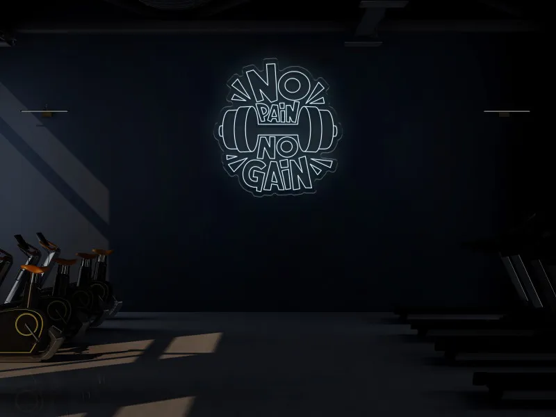 NO PAIN NO GAIN - Insegna Neon LED