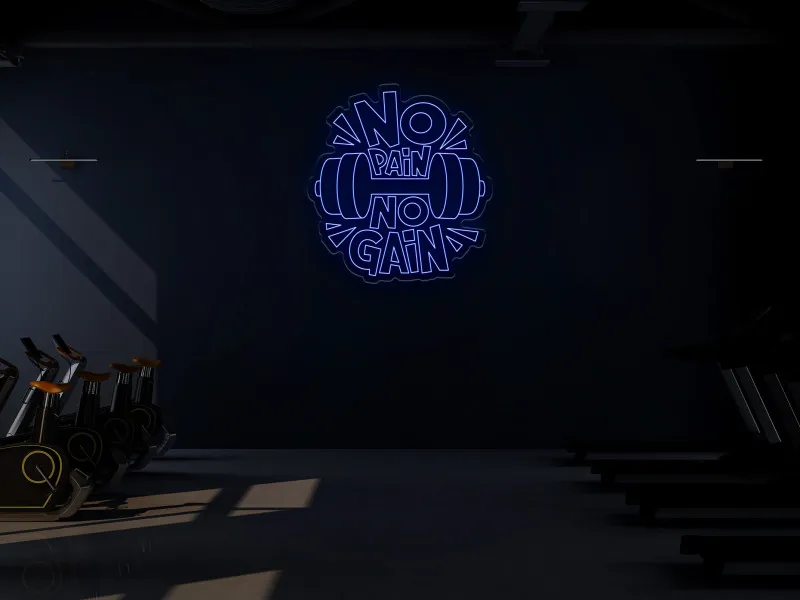 NO PAIN NO GAIN - Insegna Neon LED