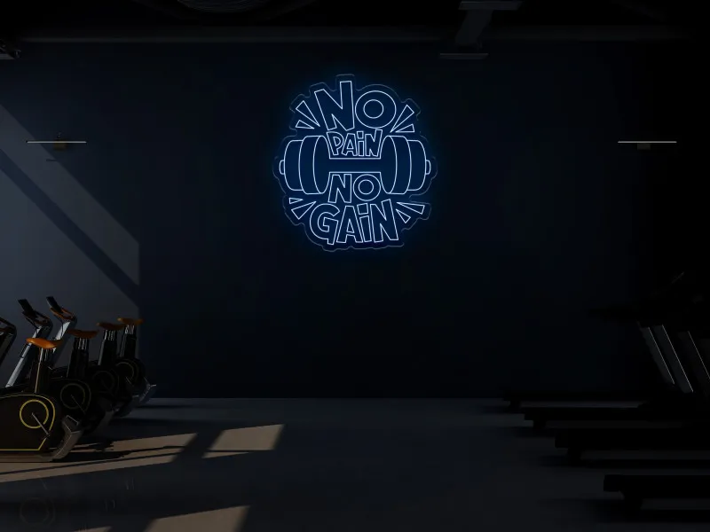 NO PAIN NO GAIN - Insegna Neon LED