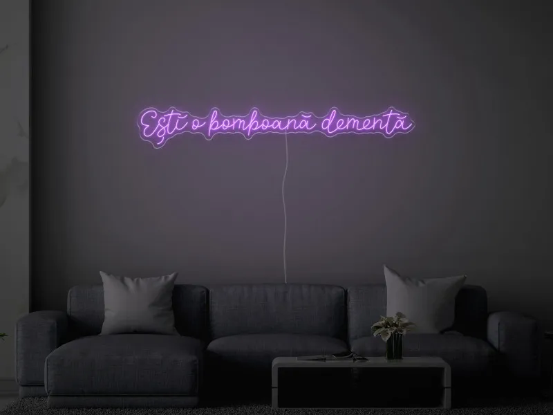 Ești o bomboană dementă - Semn Luminos LED Neon