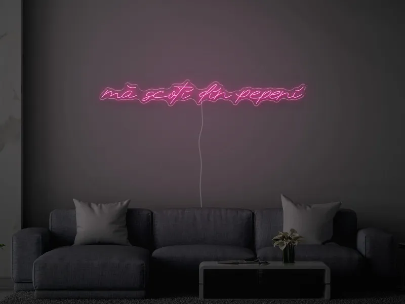 Mă scoți din pepeni - Semn Luminos LED Neon