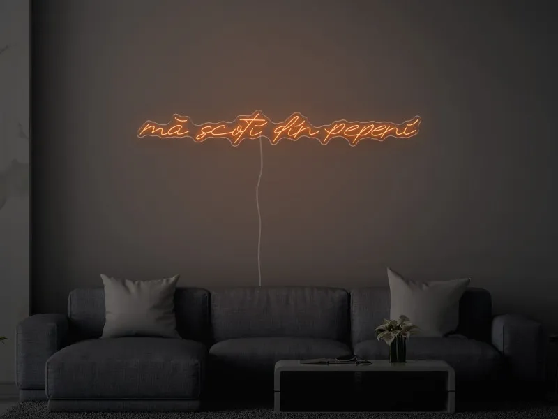 Mă scoți din pepeni - Semn Luminos LED Neon