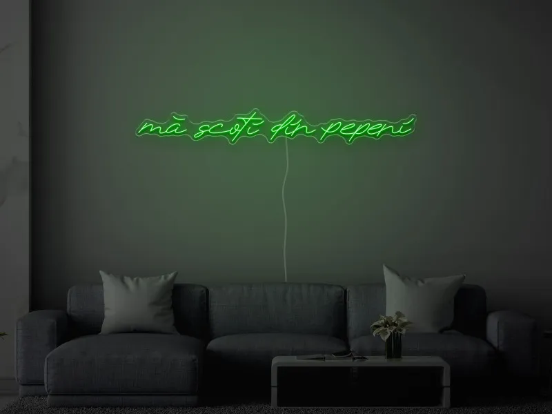 Mă scoți din pepeni - Semn Luminos LED Neon