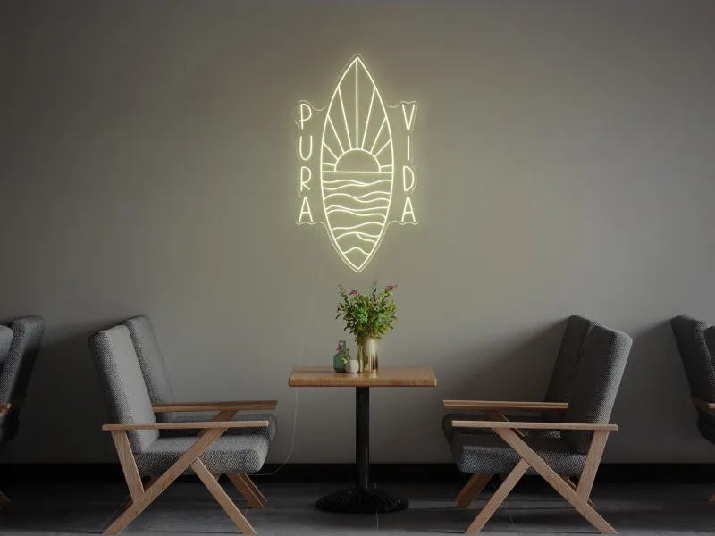 Pura Vida - Insegna Neon LED