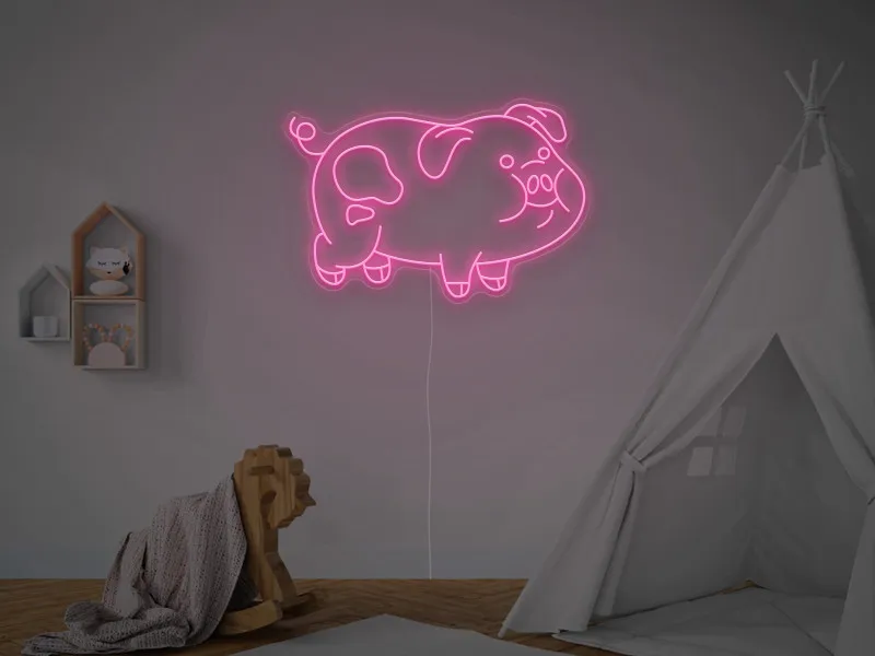 Maialino - Insegna Neon LED