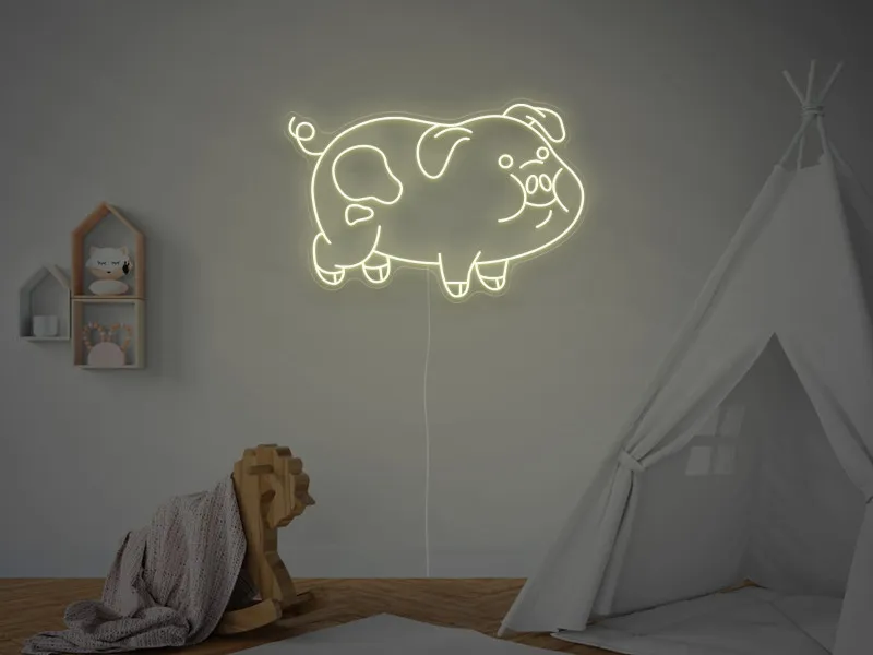 Maialino - Insegna Neon LED