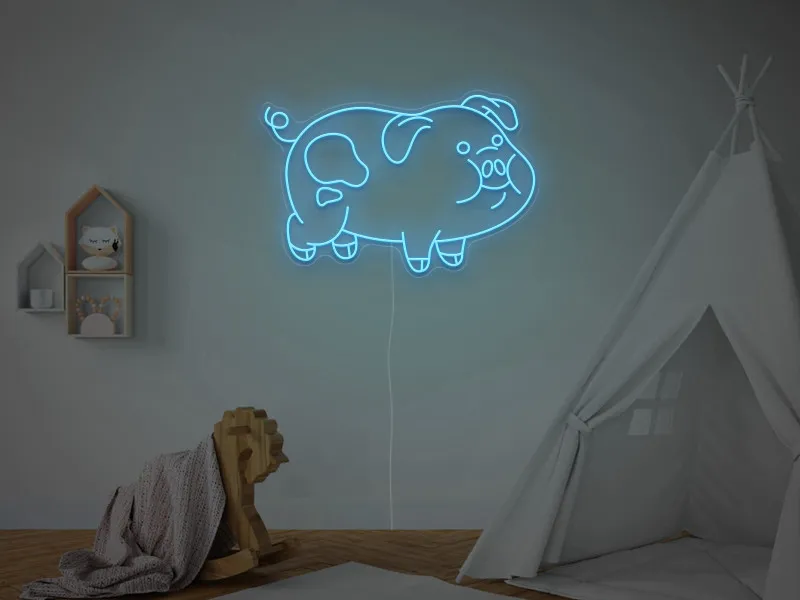 Maialino - Insegna Neon LED