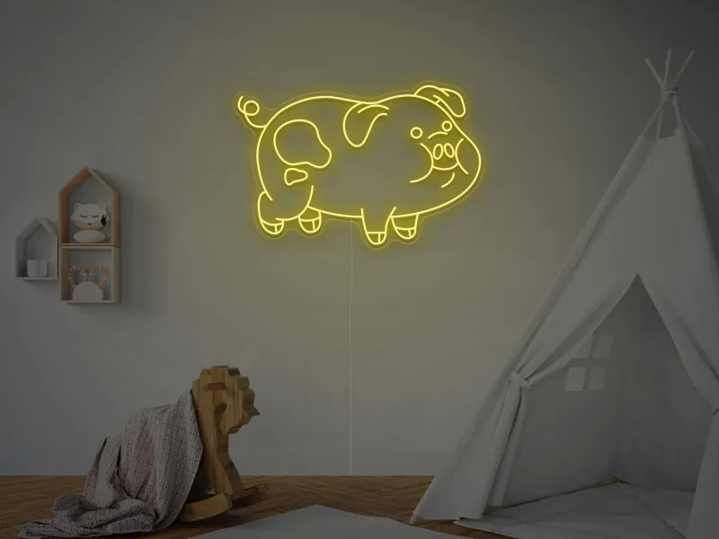 Maialino - Insegna Neon LED