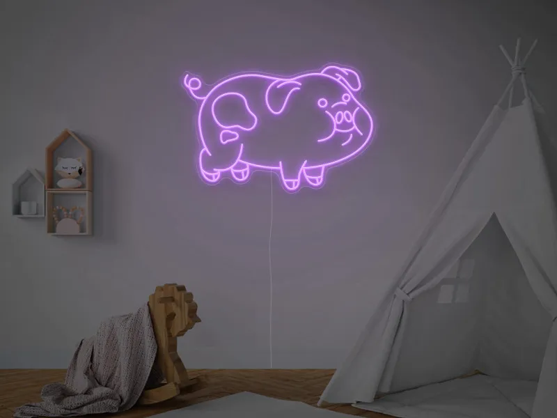 Maialino - Insegna Neon LED