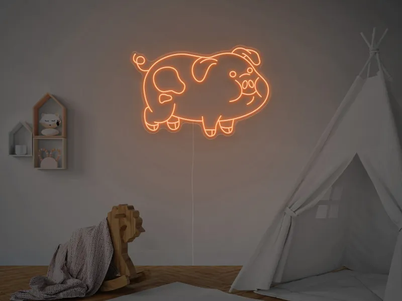 Maialino - Insegna Neon LED
