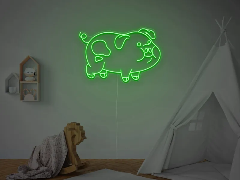 Maialino - Insegna Neon LED