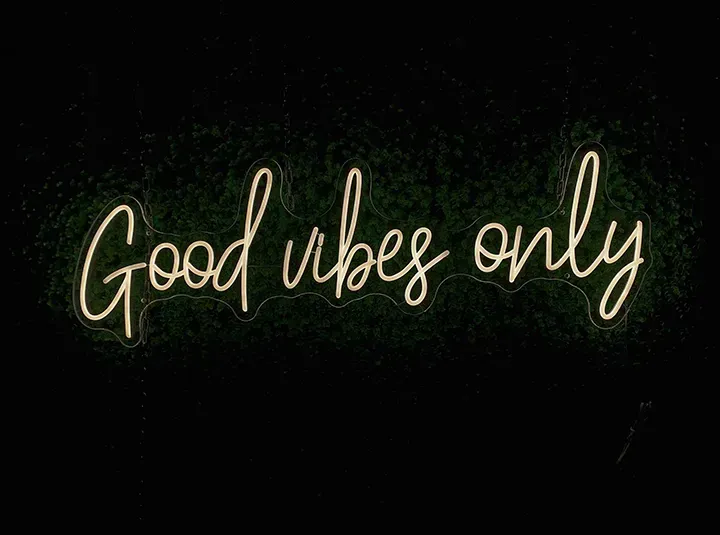 Good vibes only - Insegne al neon a LED