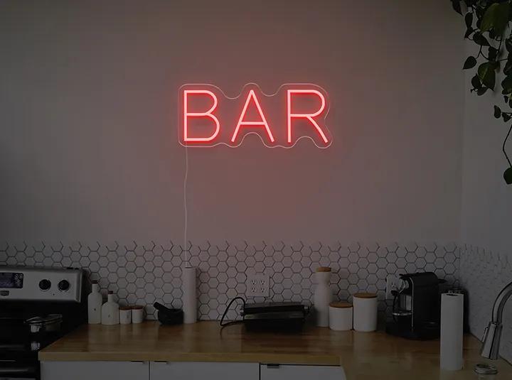 BAR - Semn Luminos LED Neon de Inchiriat