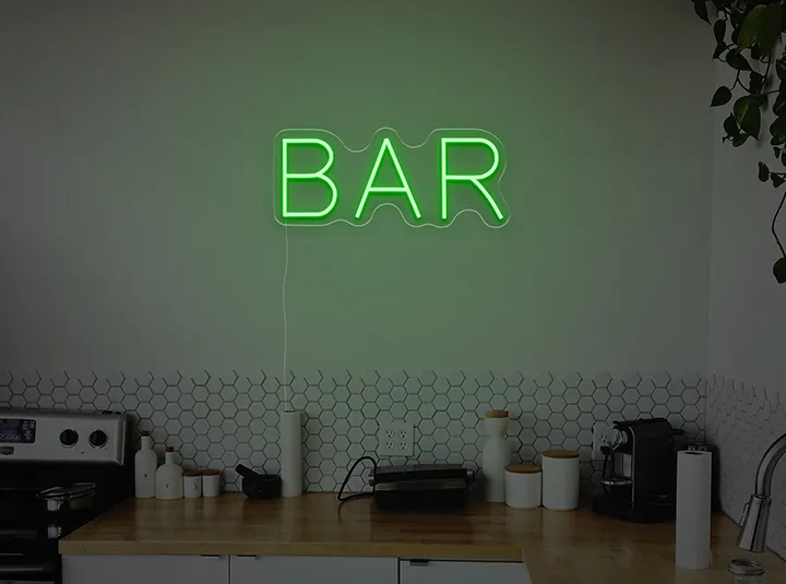 BAR - Semn Luminos LED Neon de Inchiriat