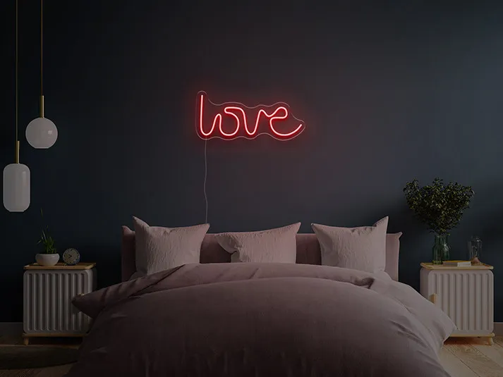 Love -  Insegna LED al neon con telecomando