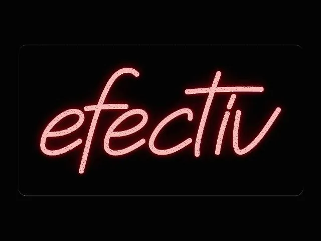 Efectiv - Insegna LED al neon con telecomando