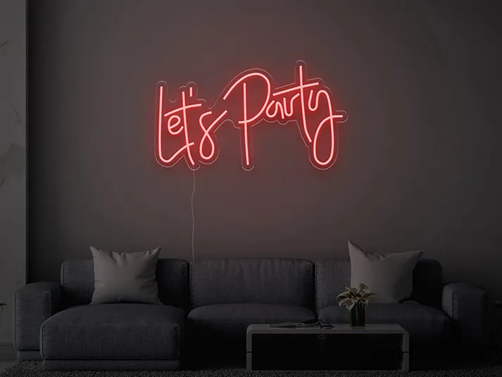 Let's Party - Semn Luminos LED Neon