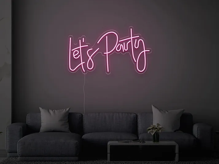 Let's Party - Semn Luminos LED Neon