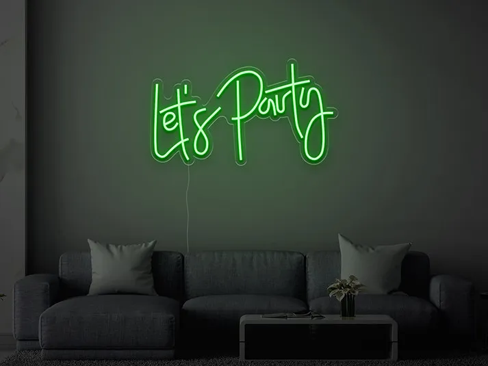 Let's Party - Semn Luminos LED Neon