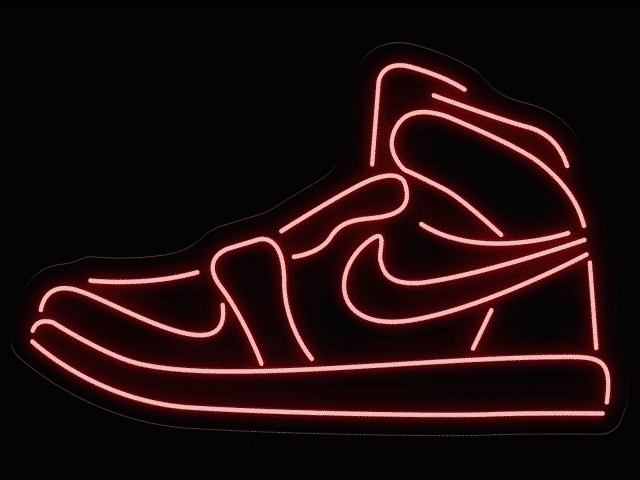 Nike Air Jordan - Insegna LED al neon con telecomando