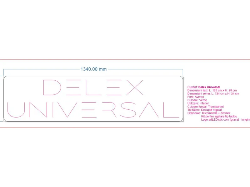 Delex Universal - Insegne al neon a LED