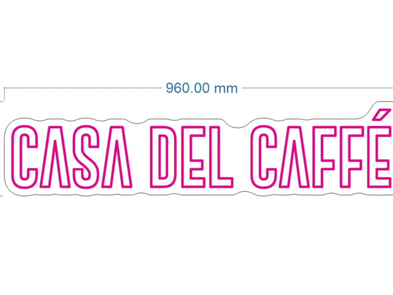 Casa Del Caffe - Insegne al neon a LED